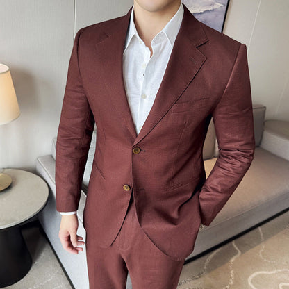 Slim Fit Cotton Blazer for Men