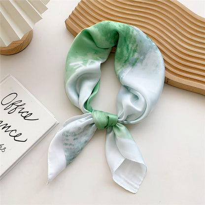 Luxurious Silk Patterned Scarf