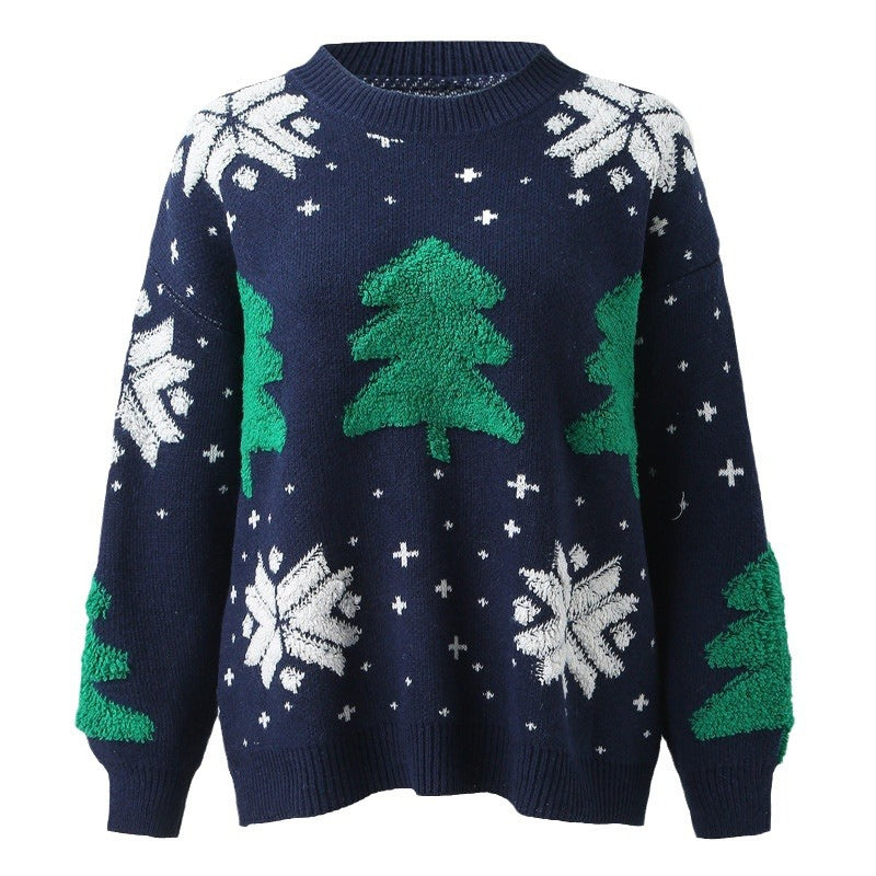 Ladies' Festive Holiday Sweater | Soft Knit Design