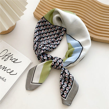 Luxurious Silk Patterned Scarf