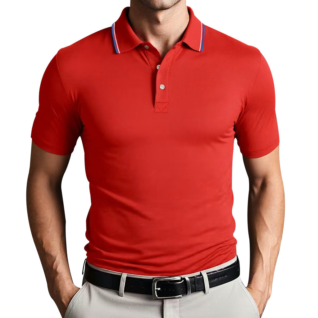 Men's Slim Fit Breathable Polo Shirt