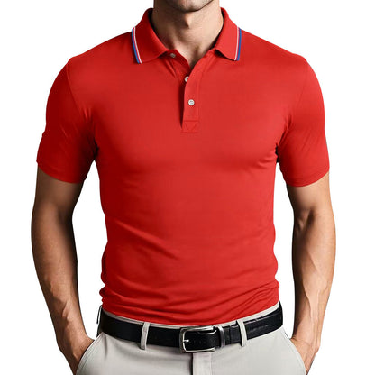 Men's Slim Fit Breathable Polo Shirt