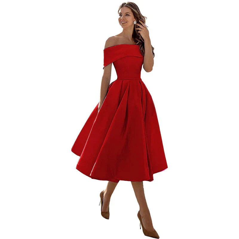 Ladies' Casual Off Shoulder Dress
