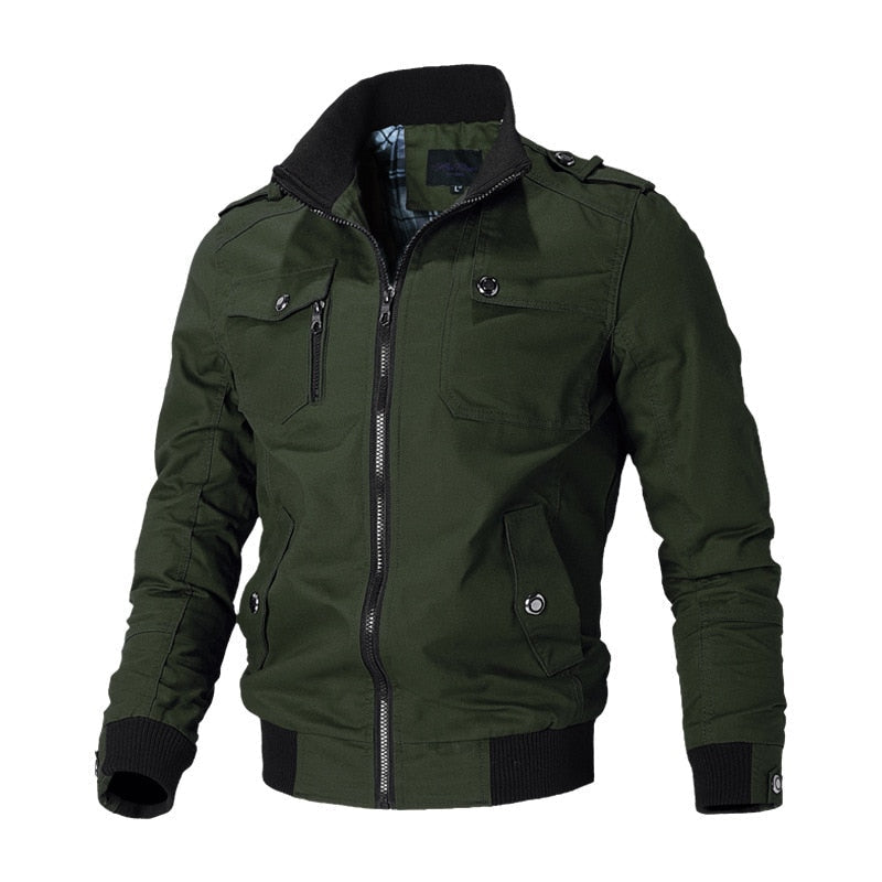 Relaxed Fit Mens Bomber Jacket