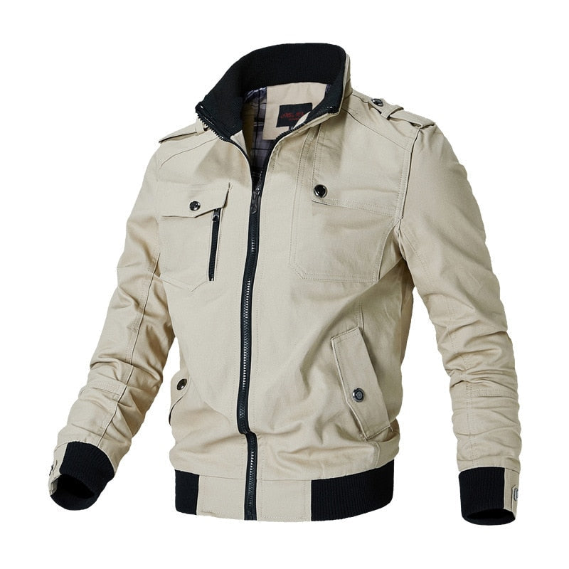 Relaxed Fit Mens Bomber Jacket