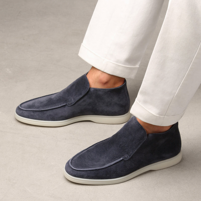 Classic Leather Mens Slip On Loafers