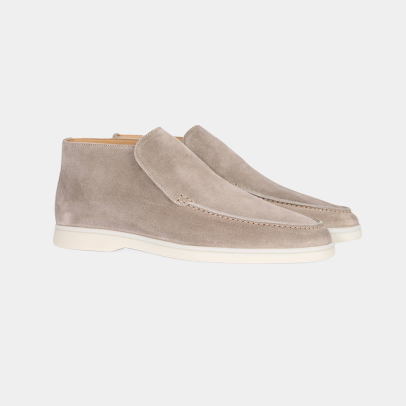 Classic Leather Mens Slip On Loafers - Olytrend