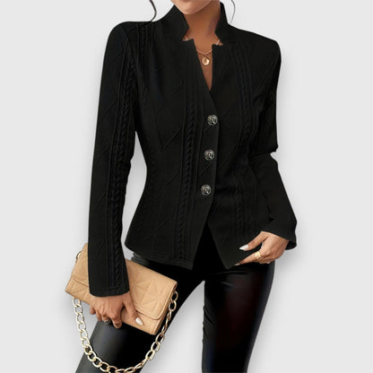 Classic Fit Cotton Blazer Jacket | Soft Knit Jacket