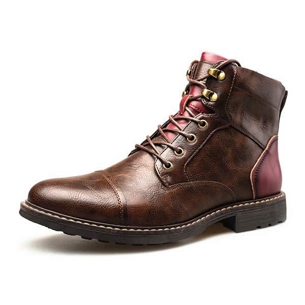 Men's Leather Lace Up Classic Boots