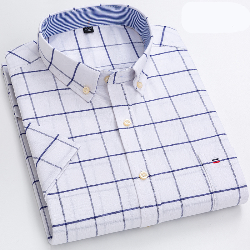 Comfortable Casual Checked Short Sleeve Shirt