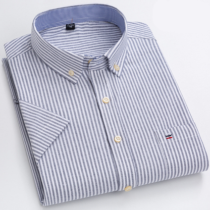 Comfortable Casual Checked Short Sleeve Shirt