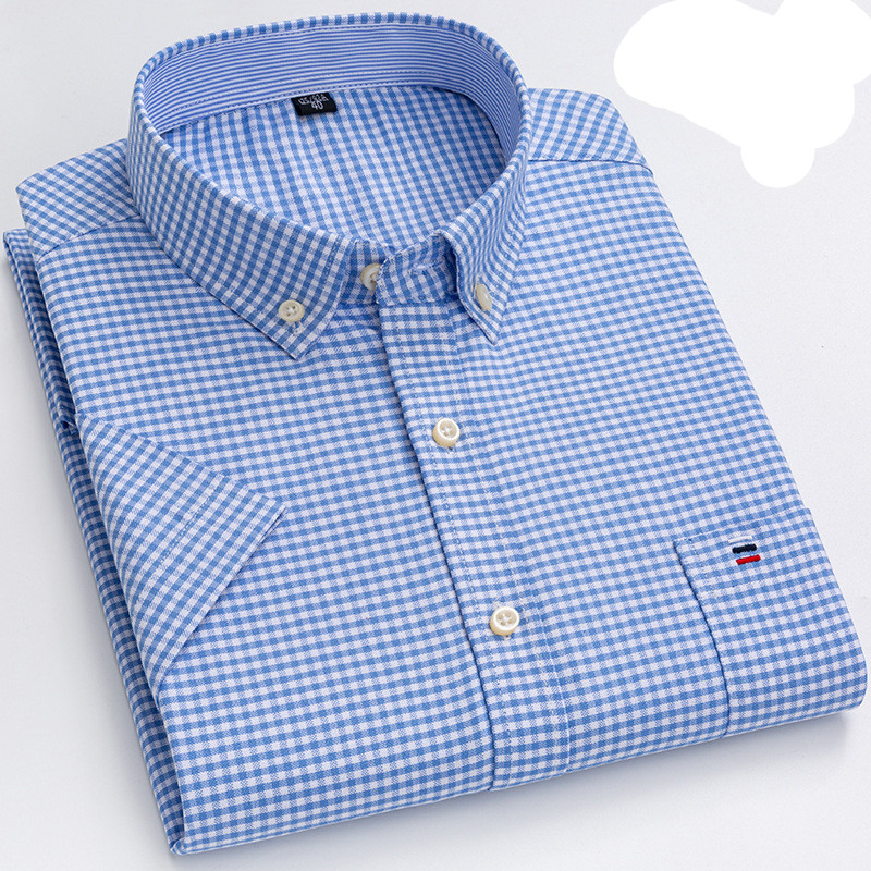 Comfortable Casual Checked Short Sleeve Shirt