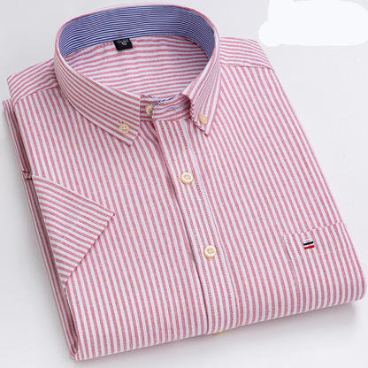 Comfortable Casual Checked Short Sleeve Shirt