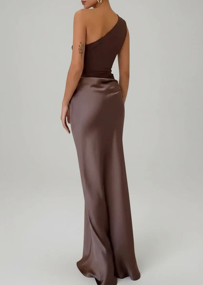 Elegant Off Shoulder Long Gown for Ladies