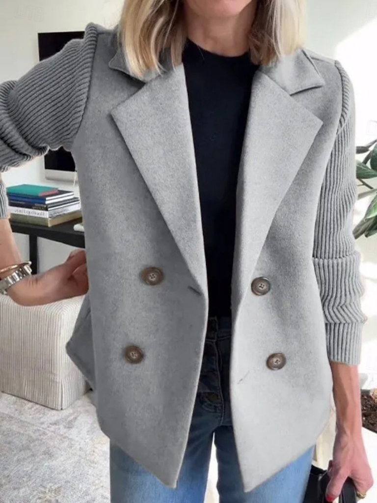 Chic Womens Tailored Blazer Sweater