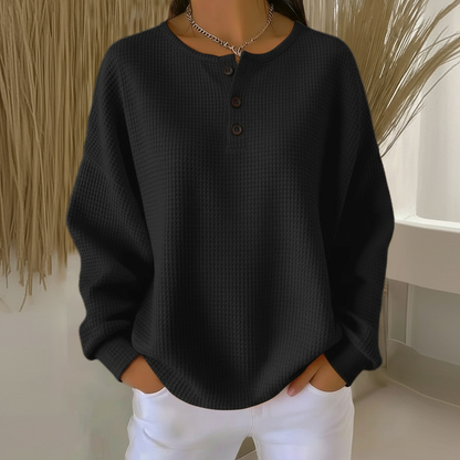 Soft Plush Waffle Knit Sweater