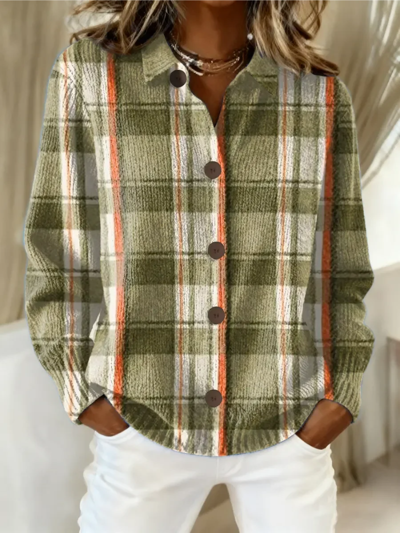 Classic Plaid Women's Blouse - Olytrend