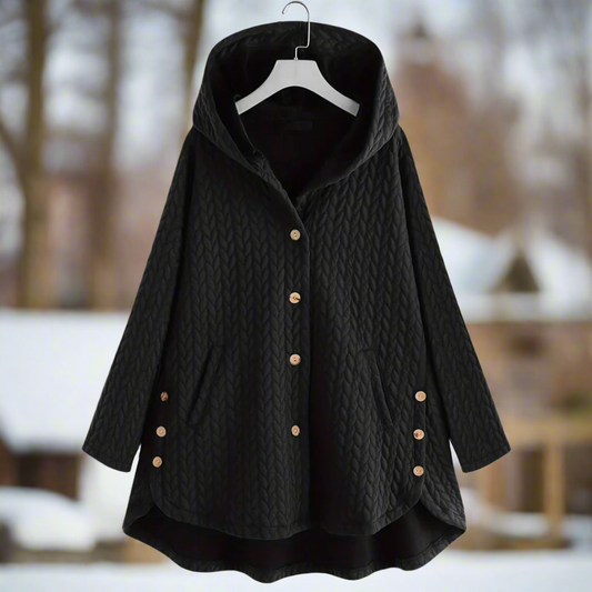 Cozy Oversized Hooded Women's Jacket - Nocini