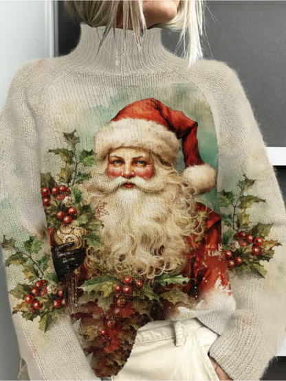 Classic Red Holiday Santa Sweater - Olytrend