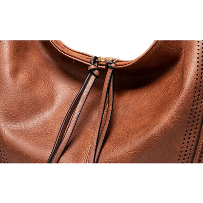 Casual Faux Leather Tote Handbag