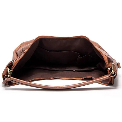 Casual Faux Leather Tote Handbag