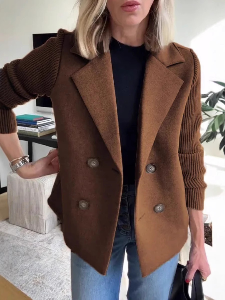 Chic Womens Tailored Blazer Sweater