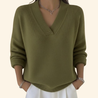 Comfortable Women's V-Neck Top
