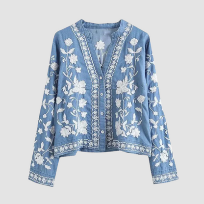 Vintage Floral Women's Cardigan Sweater
