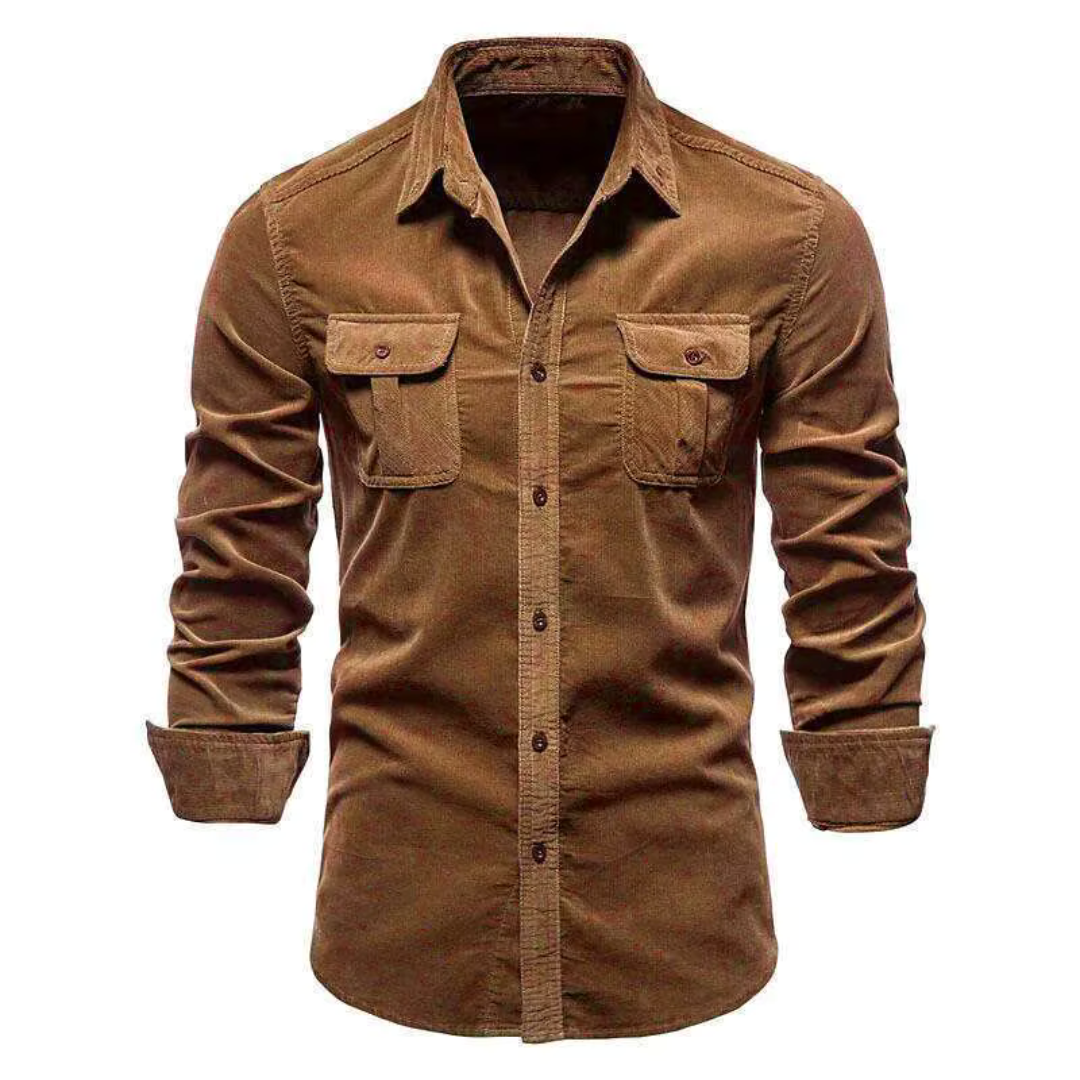 Rugged Textured Button Down Shirt for Men