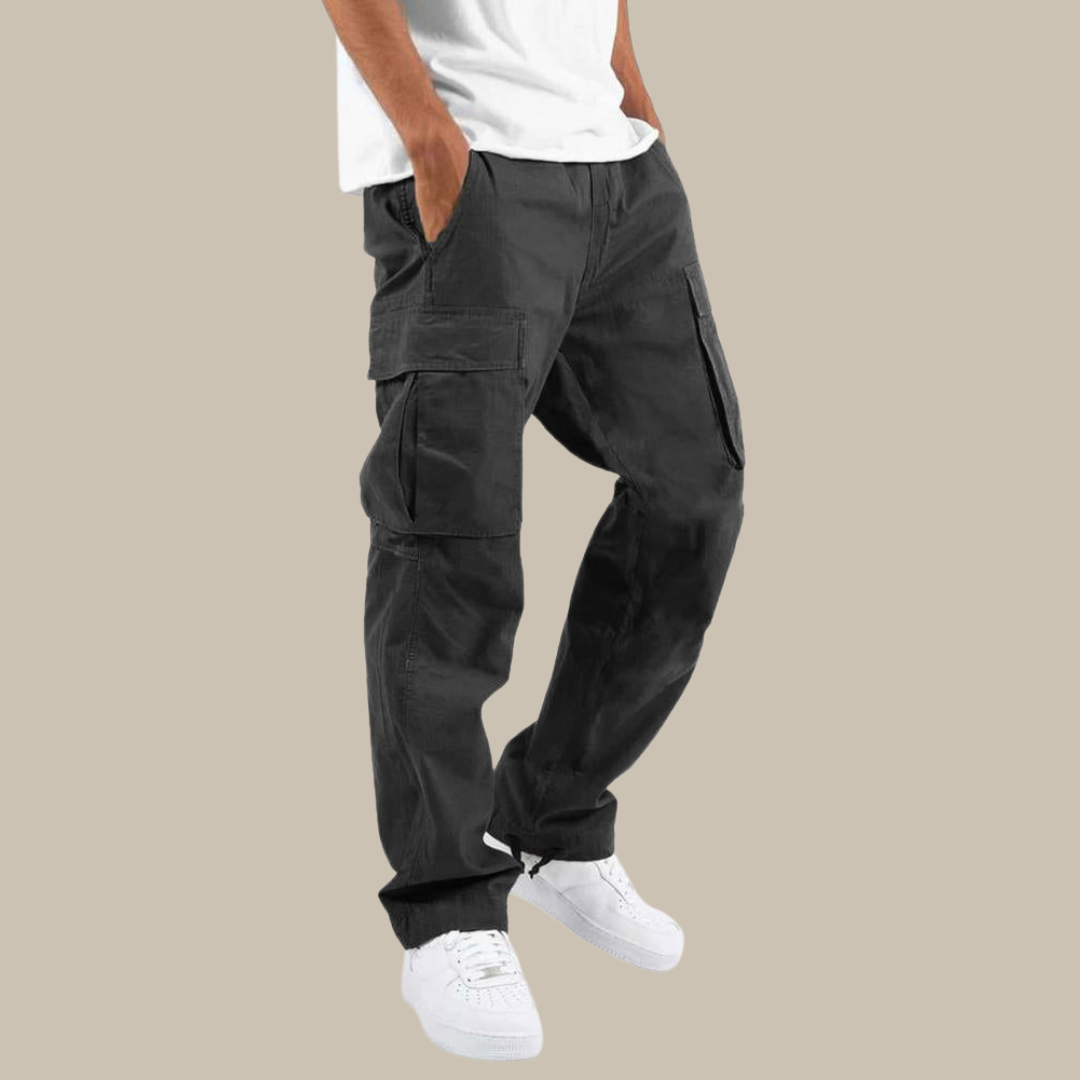 Relaxed Fit Casual Work Pants for Men