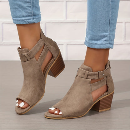 Women's High Heel Open Toe Summer Sandals
