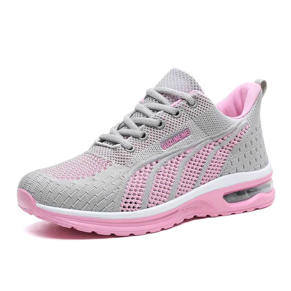 Women's Airy Mesh Sneakers with Cushioned Non-Slip Soles