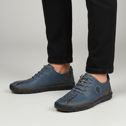 Comfortable Leather Men's Running Shoes - Pexav
