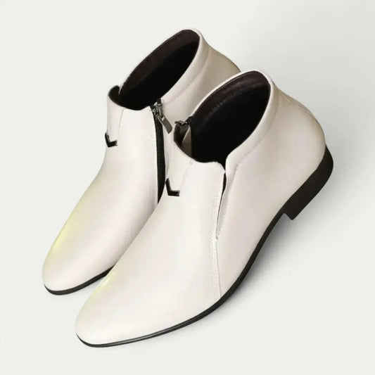 Stylish Mens Zip Up Ankle Boots Casual Shoes - Nocini
