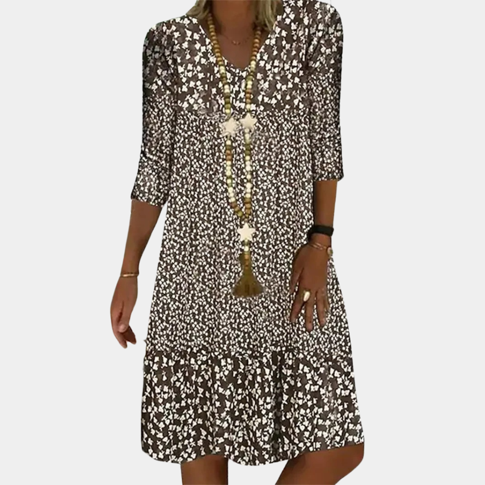 Lightweight Floral Midi Dress for Women