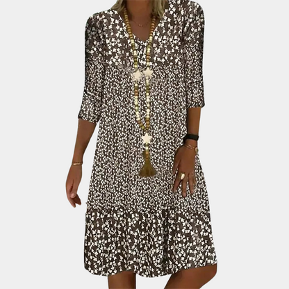 Lightweight Floral Midi Dress for Women