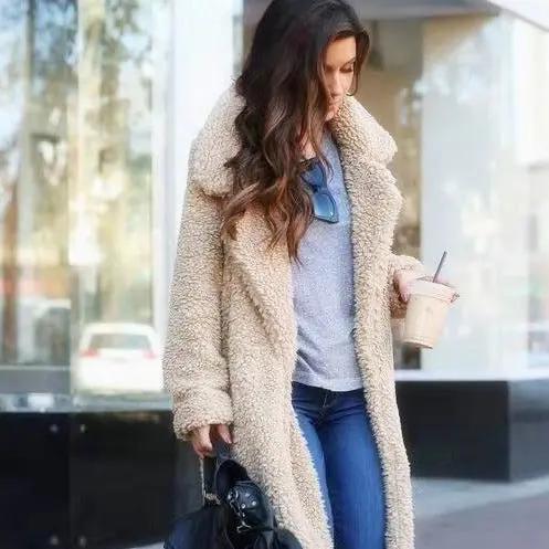 Large Faux Fur Coat for Women - Soft Warm Jacket - Nocini
