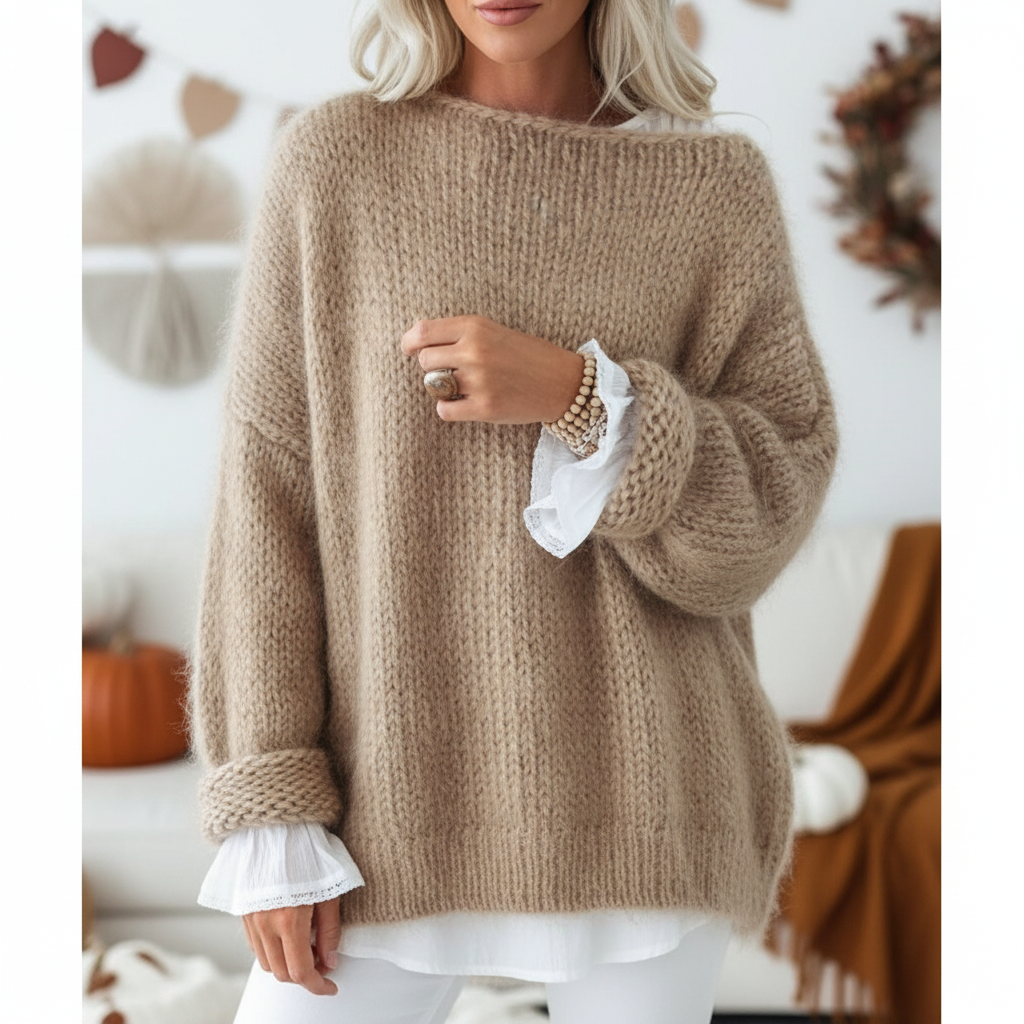 Large Women's Cozy Sweater - Pexav