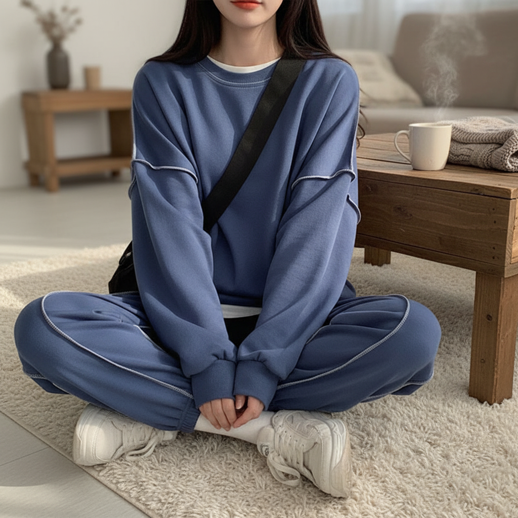 Relaxed Fit Lounge Pantsuit - Pexav