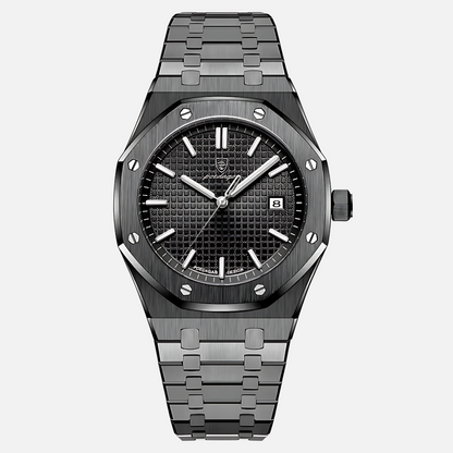 Luxury Silver Tone Men's Watch