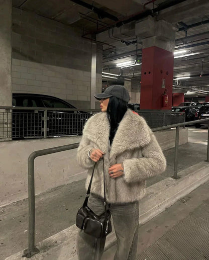 Warm Women's Parka Coat Modern Design