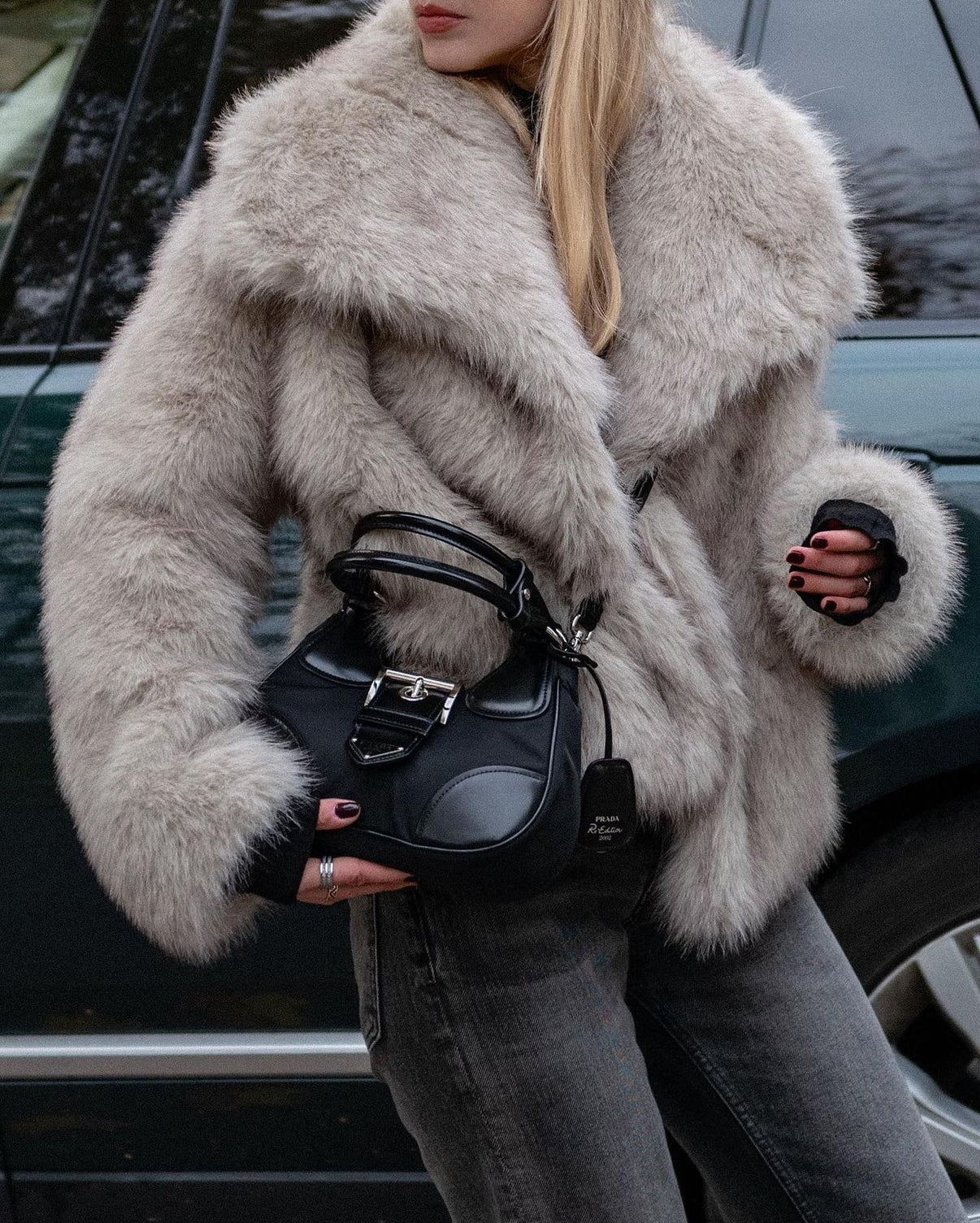 Luxurious Faux Fur Women's Coat Oversized Warm
