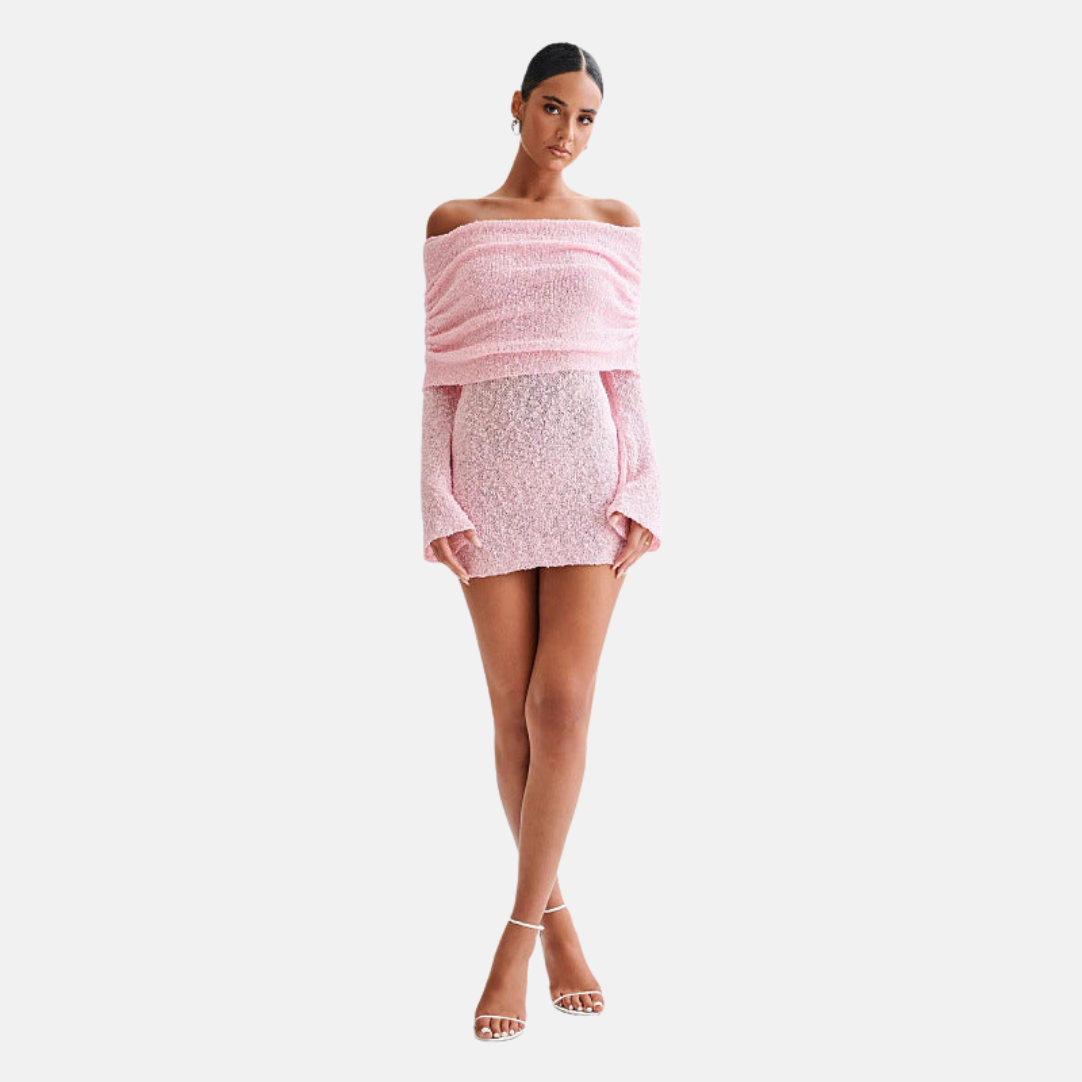 Relaxed Fit Off Shoulder Beach Maxi Dress