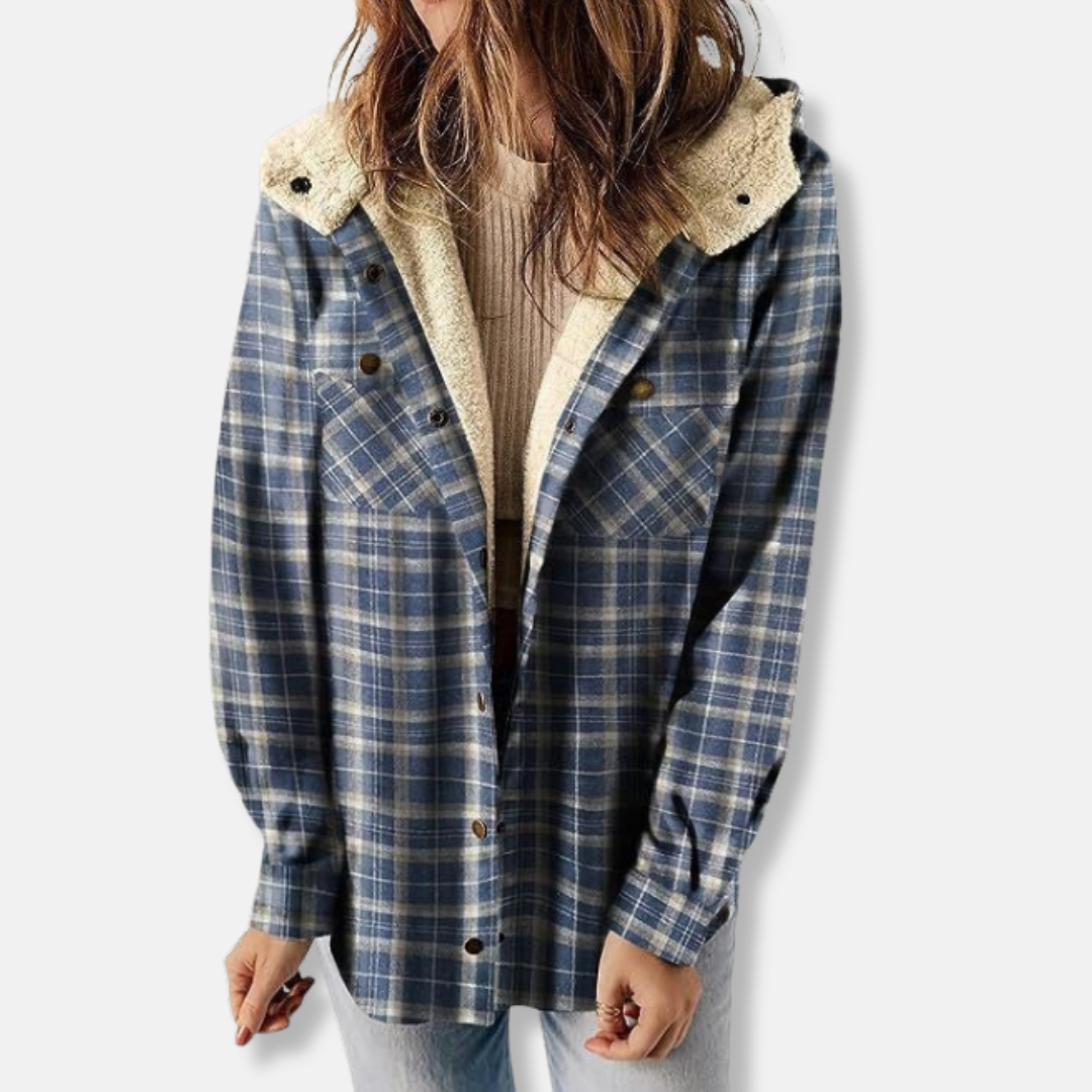 Casual Hooded Flannel Jacket