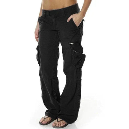 Ladies Comfortable Cargo Trousers - Olytrend