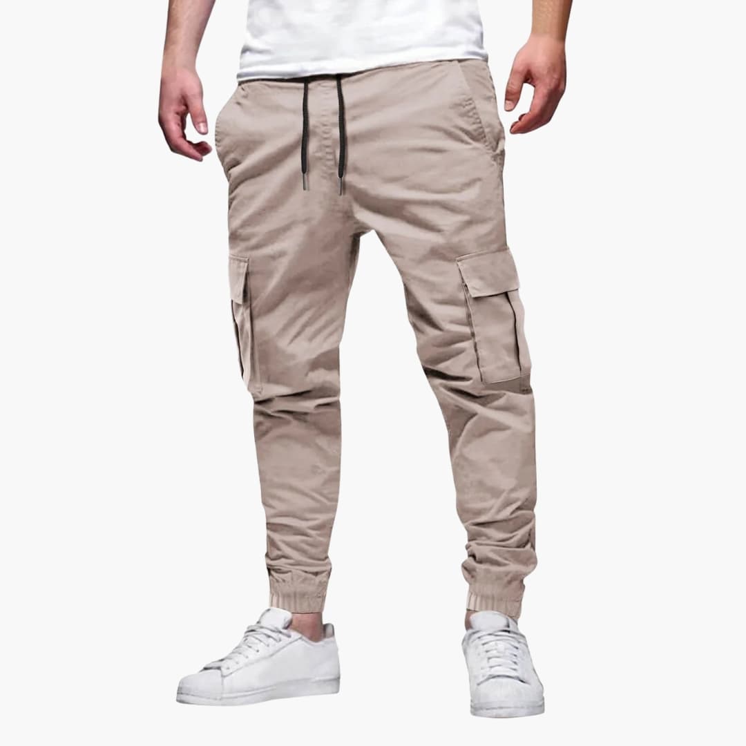 Comfortable Men's Jogger Pants with Elastic Waistband