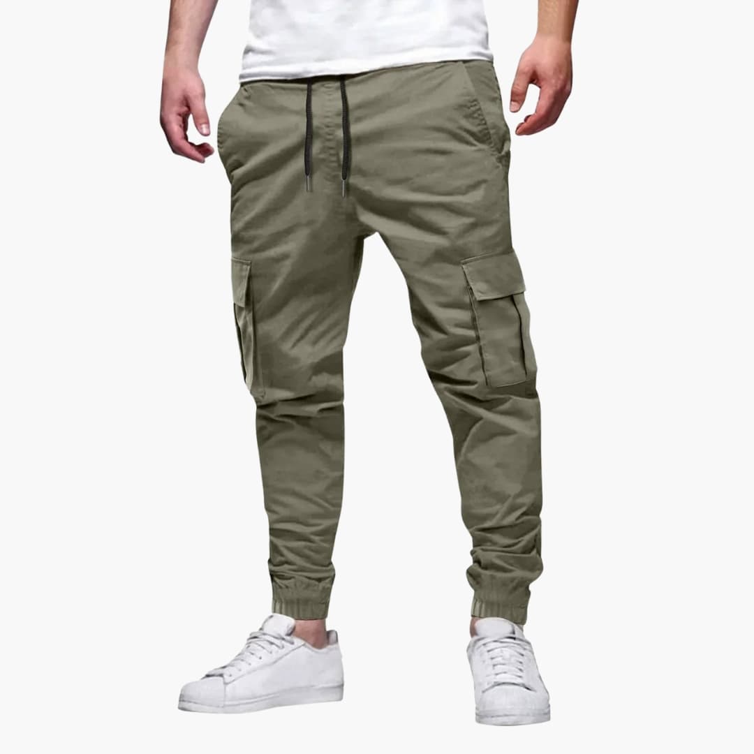 Comfortable Men's Jogger Pants with Elastic Waistband