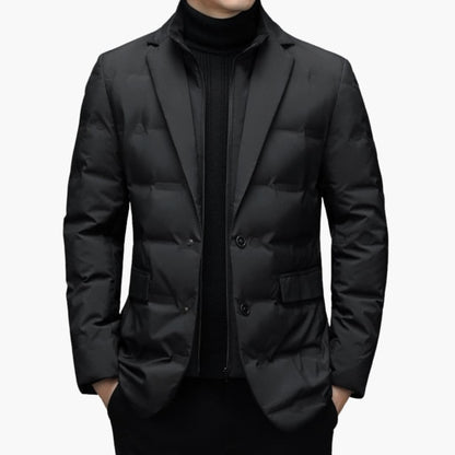 Waterproof Men's Parka Coat with Full Zip Closure - Olytrend