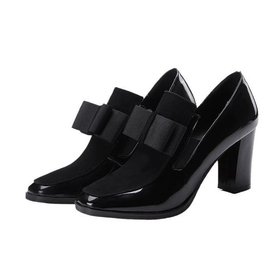 Luxury High Heel Pumps for Women - Elegant Bow Detail - Nocini