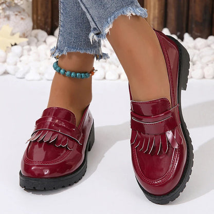 Luxurious Slip On Leather Shoes for Women